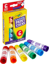 Crayola Classic Colors Washable Paint Sticks 6 count - Colorland Toys